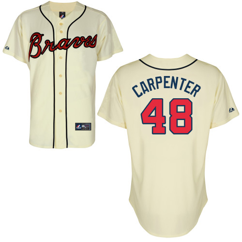 David Carpenter #48 mlb Jersey-Atlanta Braves Women's Authentic Alternate 2 Cool Base Baseball Jersey
